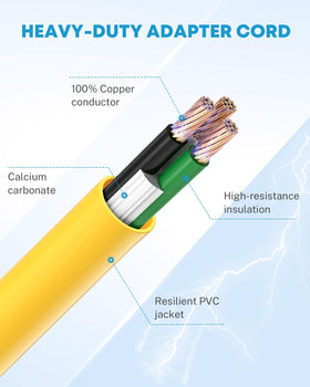Kohree 18-inch cord laid flat showing flexible reach benefit