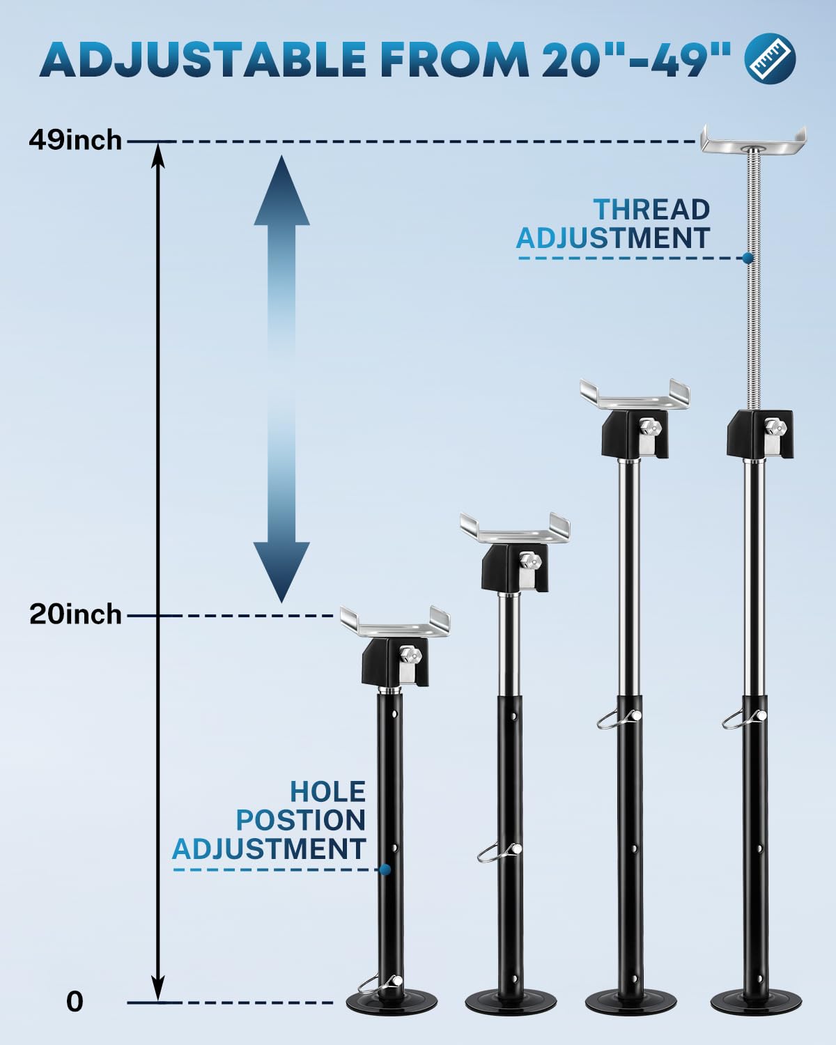 Kohree jack being raised with a power drill and socket for fast, tool-driven deployment