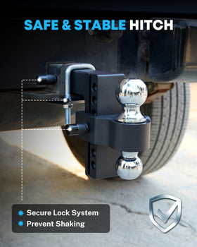 Kohree dual-ball platform with 2" and 2 5/16" balls for flexible towing