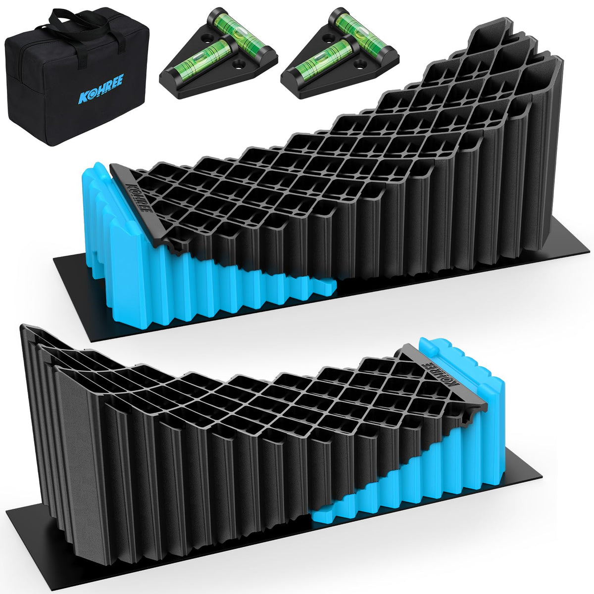 Kohree front kit packaging showing contents and portability benefits