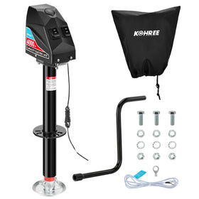 Kohree front view of jack showing sturdy housing and quick lift benefit