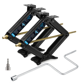Kohree front view of packaged jacks showing sturdy construction and quick setup benefit
