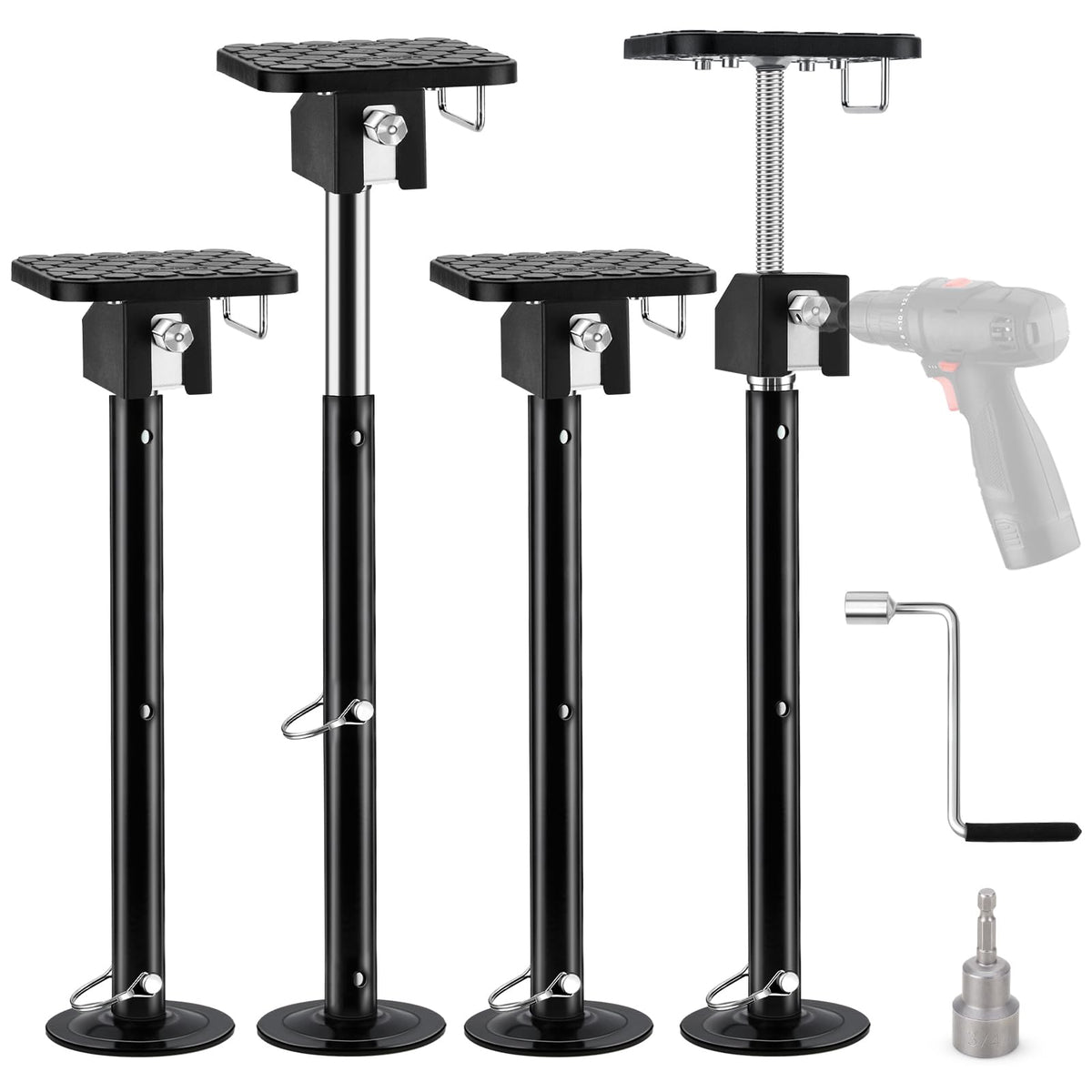 Kohree front packaging showing four flat-top support jacks and benefits