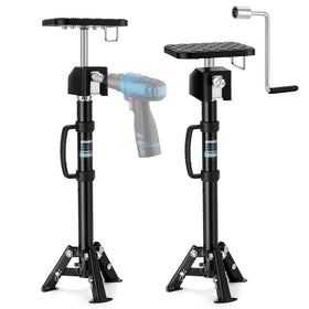 Kohree front view of both jacks showing tripod design and portable carrying handles for easy transport
