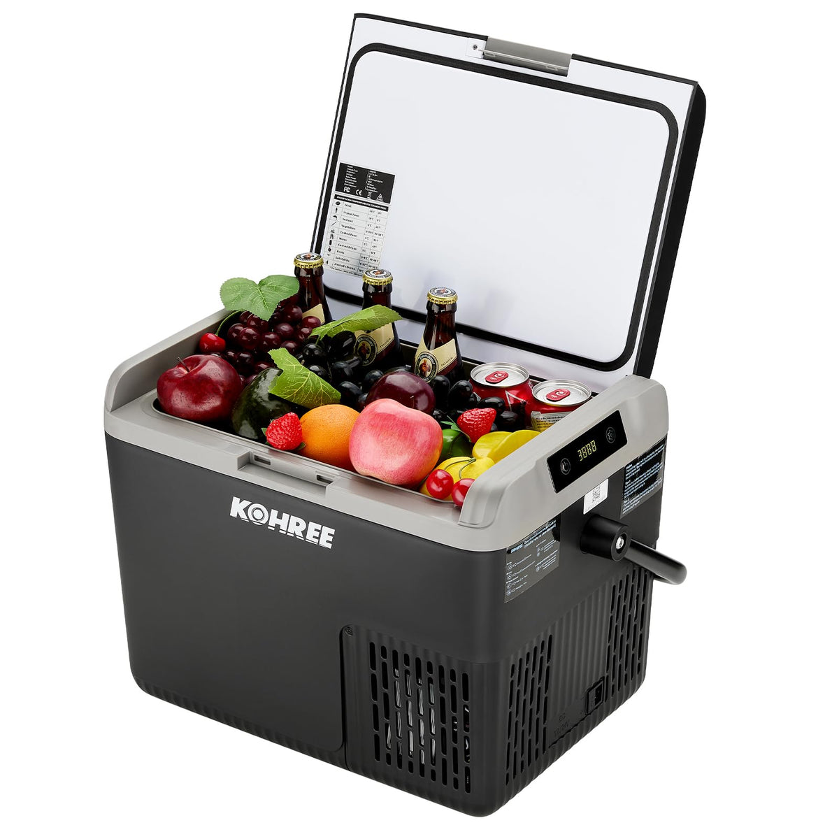 Kohree front view showing compact fridge and space-saving benefit