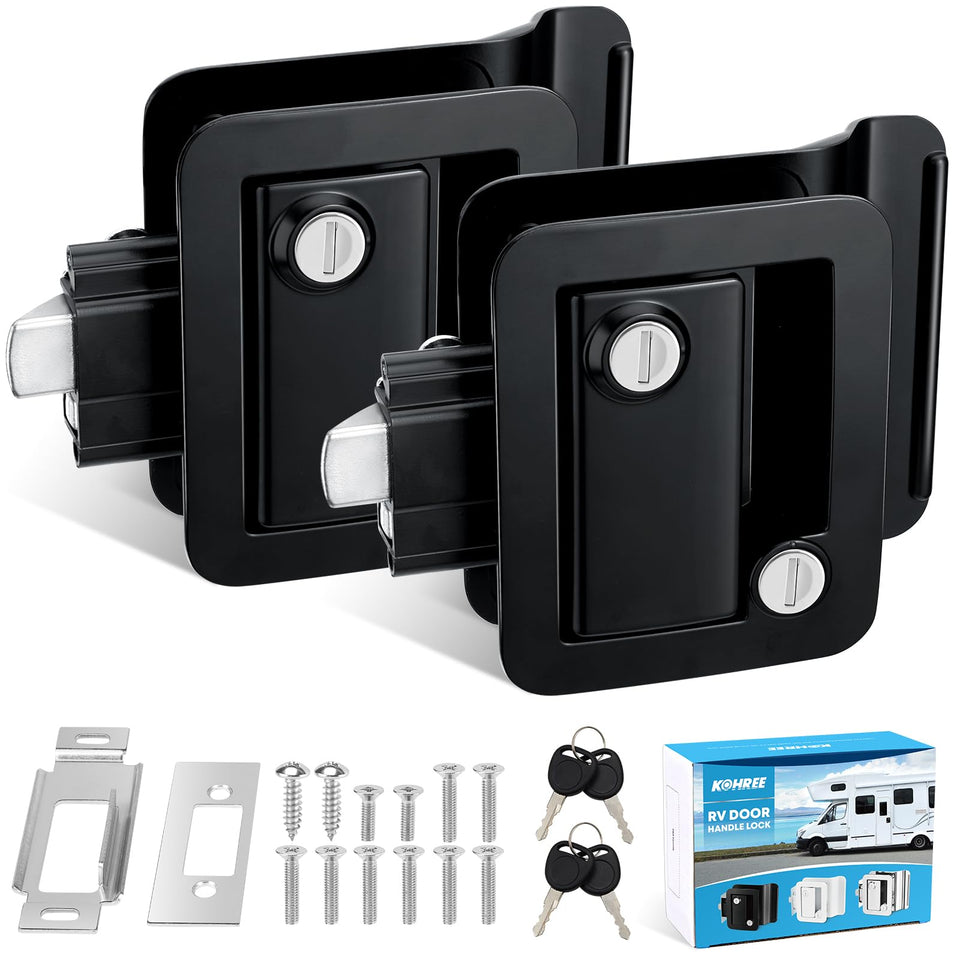 Kohree front paddle lock pair showing secure entrance upgrade