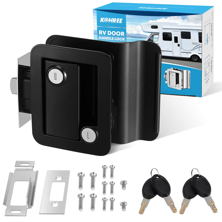 Kohree front view paddle lock showing sturdy zinc alloy for reliable security