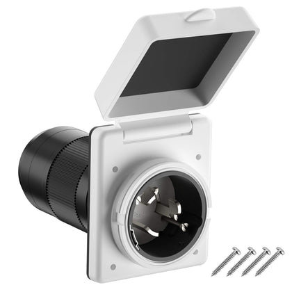 Kohree front panel inlet showing secure twist-lock and easy access benefit