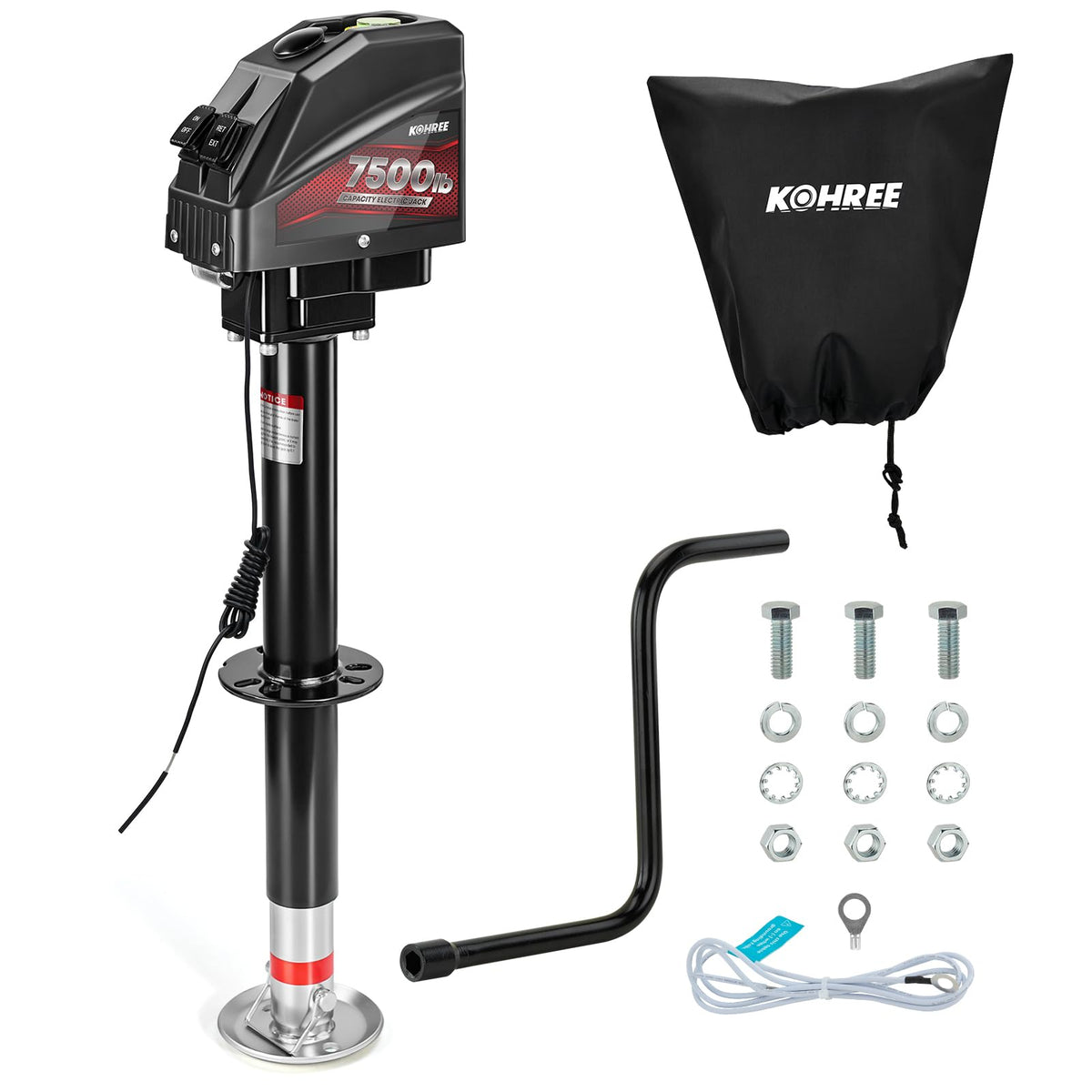 Kohree front view of A-frame jack showing robust housing and easy mount