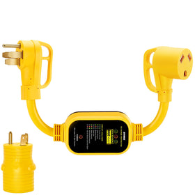 Kohree adapter front view showing plug and receptacle, ensures safe power connection
