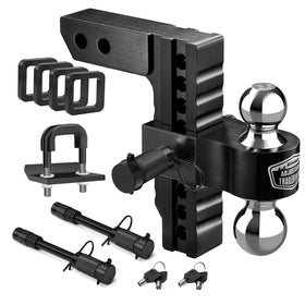 Kohree front view assembled hitch showing sturdy receiver fit and quick install benefit