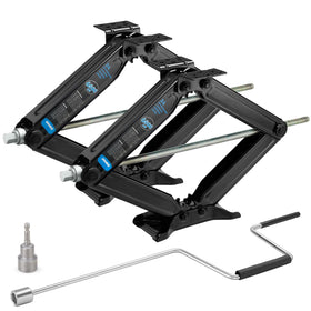 Kohree front view of packaged jacks showing complete two-pack and accessories for reliable stabilization