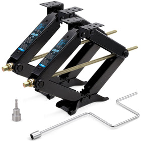 Kohree front view showing both jacks and included accessories for quick setup