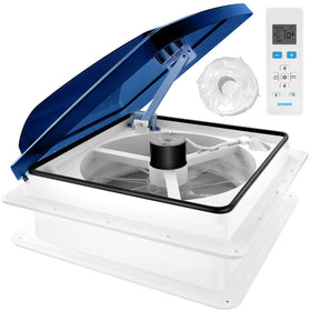 Kohree front view of 14-inch vent fan showing compact design and airflow benefit