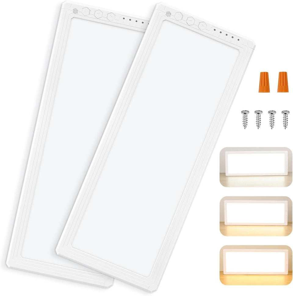 Kohree front view of panel light showing slim profile and high brightness benefit