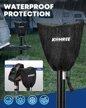 Kohree hand crank and wiring harness included for reliable backup power and installation