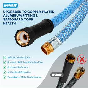 Kohree detailed hose wall texture highlighting thicker, kink-resistant tube