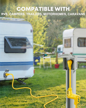 Kohree adapter in use at a campsite providing convenient power