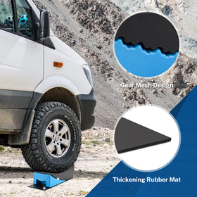 Kohree in use under trailer wheel demonstrating stable lift and faster setup benefit