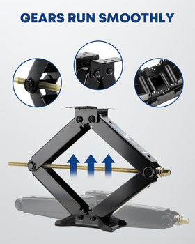 Kohree jack installed under trailer frame providing steady support