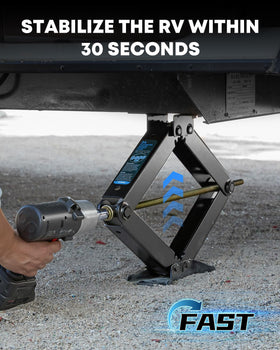 Kohree jack extended to full 24-inch height demonstrating maximum reach