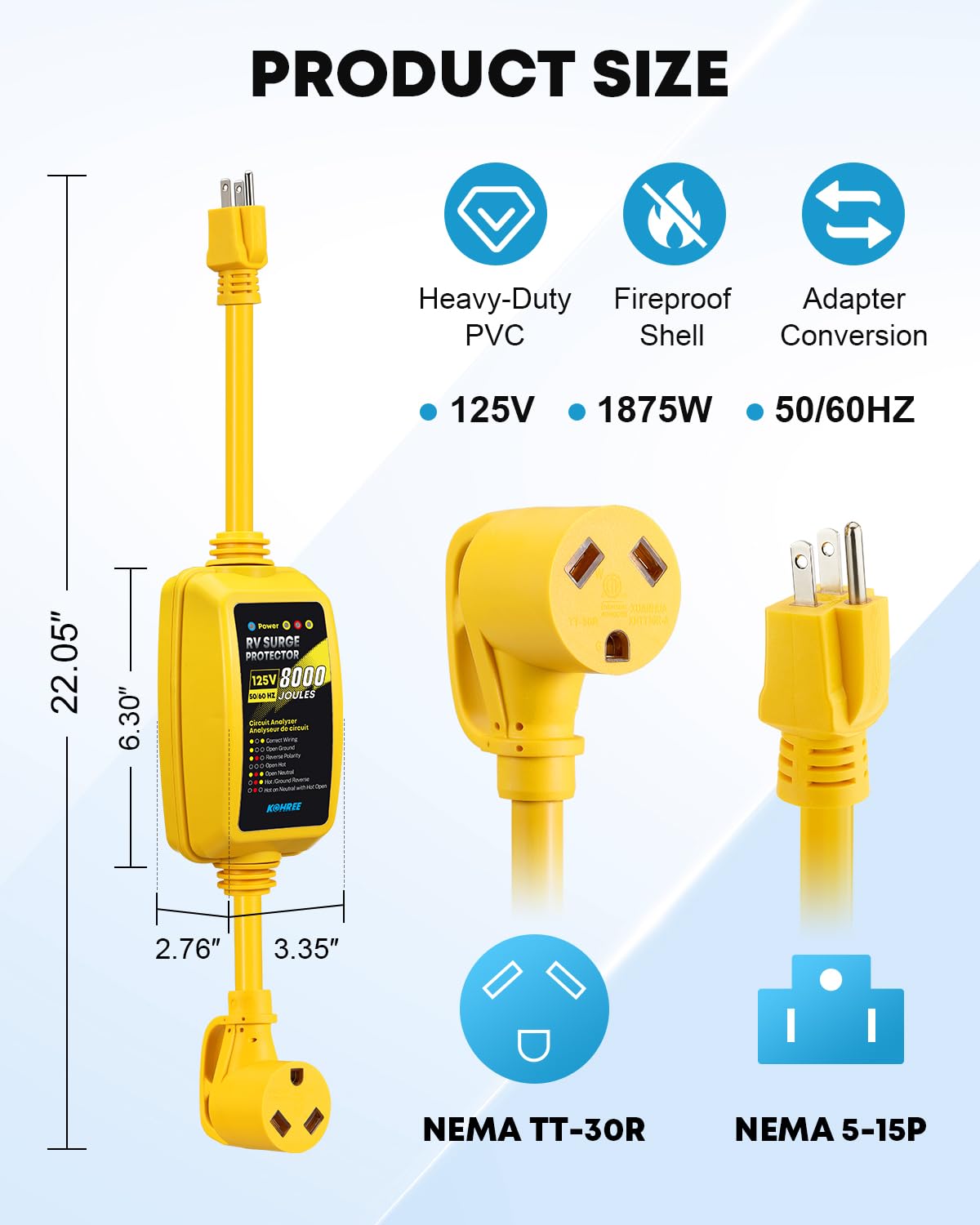 Kohree LED circuit analyzer illuminating diagnostics for quick checks