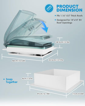 Kohree lifestyle shot inside camper showing improved air circulation and comfort