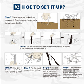 Kohree lifestyle campsite setup showing secure awning for peace of mind
