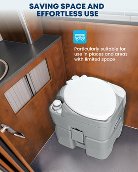 Kohree in RV bathroom setup showing convenience and travel-ready benefit