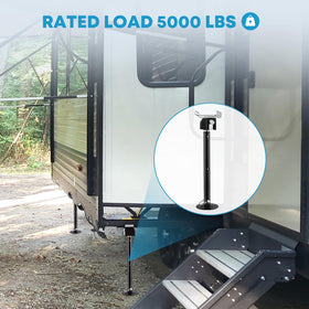 Kohree in use on an RV slide-out in campsite showing steadier interior comfort