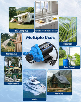 Kohree pump on rubber base reducing vibration and quiet operation benefit