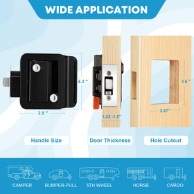 Kohree mounted on RV door illustrating fit and streamlined look