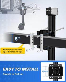 Kohree mounted on trailer frame illustrating secure bolt-on installation