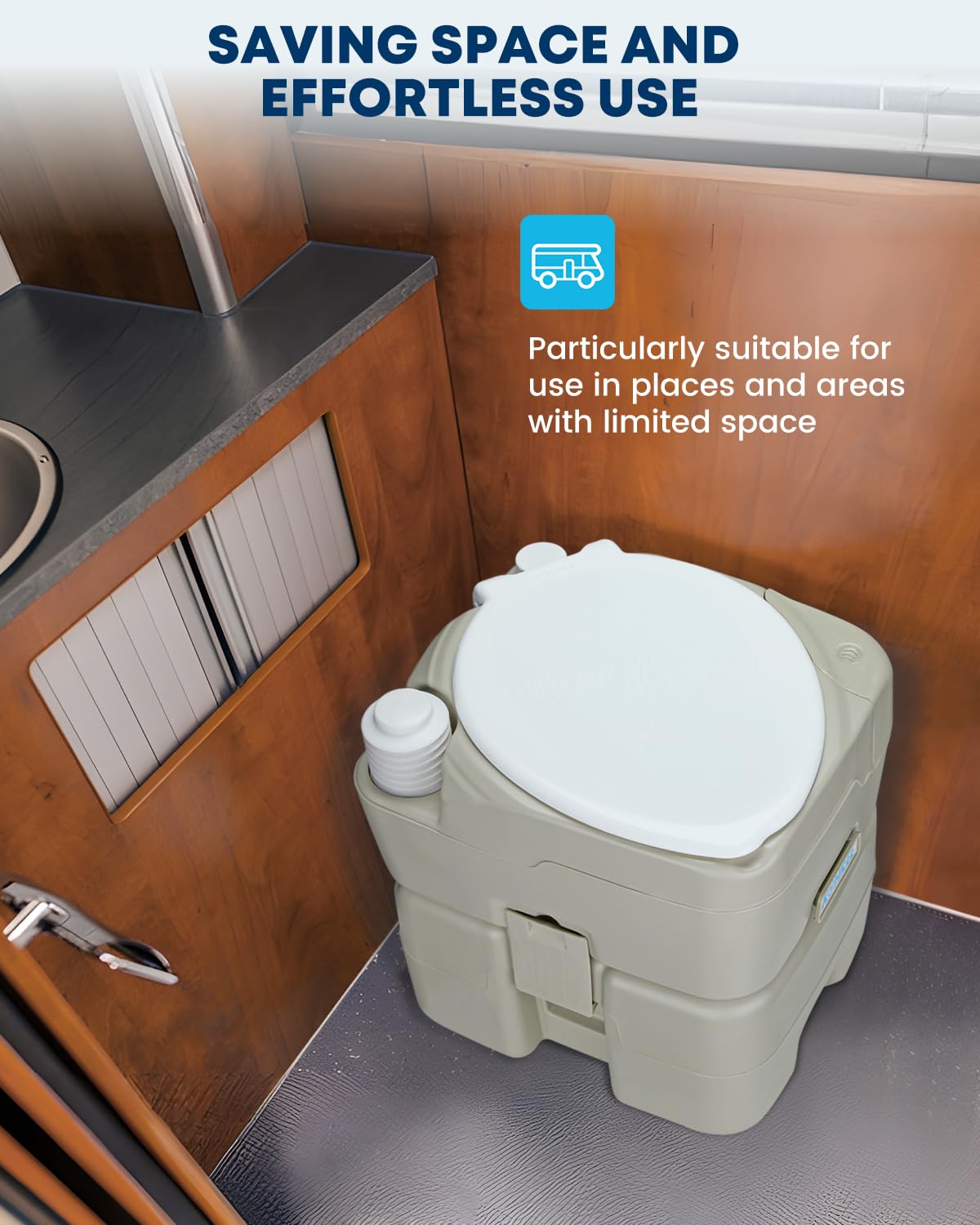 Kohree installed inside RV demonstrating practical onboard sanitation solution