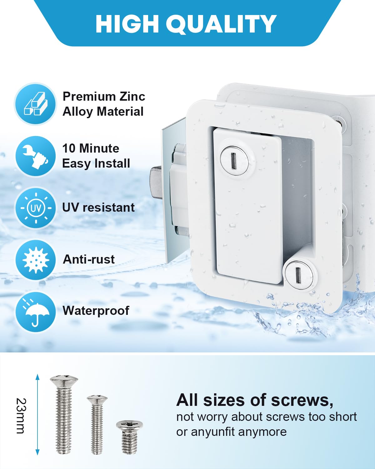 Kohree screws and plates included for flexible, secure installation