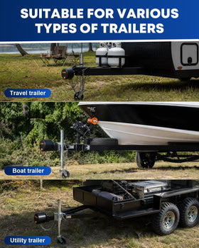 Kohree lock beside 2" and 2-5/16" couplers for clear size compatibility