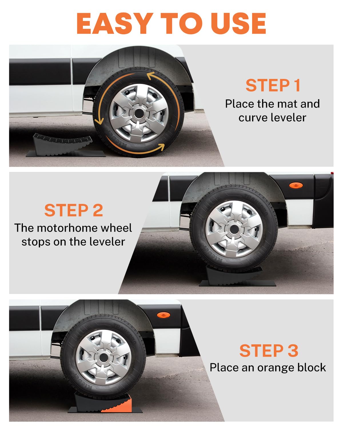 Kohree stacked blocks showing height options for precise leveling
