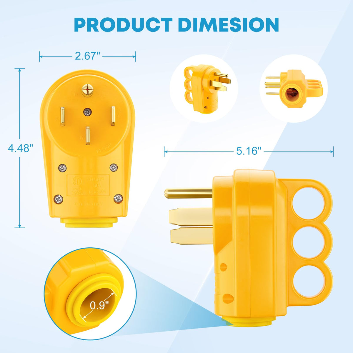 Kohree strain relief and bushing detail showing cord stabilization and reduced pull-out risk