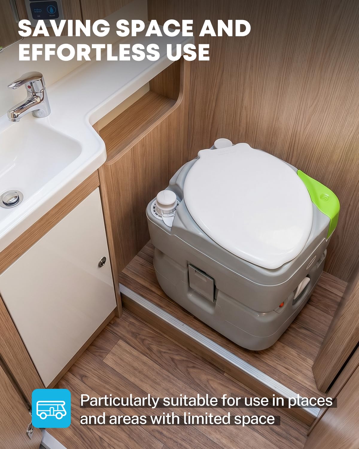Kohree T‑type outlet closeup showing 360° cleaning capability