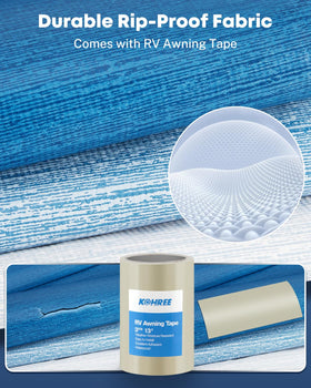 Kohree close-up of vinyl texture highlighting heavy-duty weave and durable strength benefit