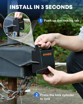 Kohree handle close-up illustrating easy grip for faster installation benefit