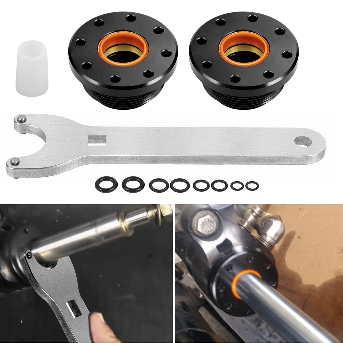 KOHUIPU gland assembly close-up highlighting CNC-machined metal surfaces for precise fit