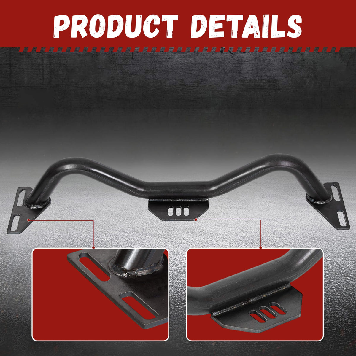 Kojem side profile showing adjustable mounting positions for height tuning benefit