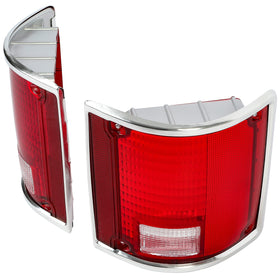 Kojem tail lights installed on Chevy rear showing restored appearance benefit