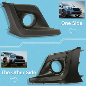 Kojem bezel installed on Subaru Crosstrek front illustrating restored trim