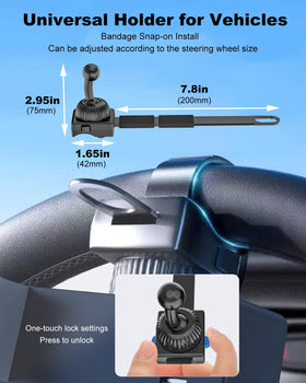 Kolasels double ball joint allowing full 360-degree adjustment and flexibility