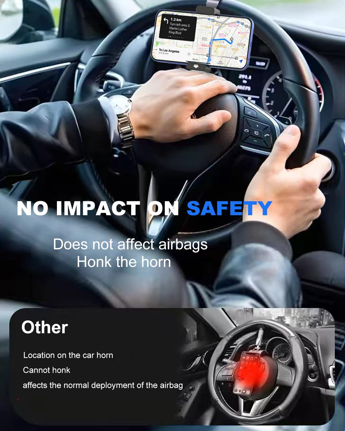 Kolasels holding a phone with thick protective case proving wide compatibility