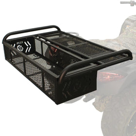 Kolpin convertible basket front view showing sturdy frame and usable capacity