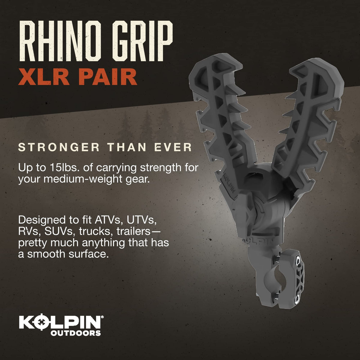 Kolpin Rhino Grip XLR flexible grip close-up protecting tube finishes and absorbing shock
