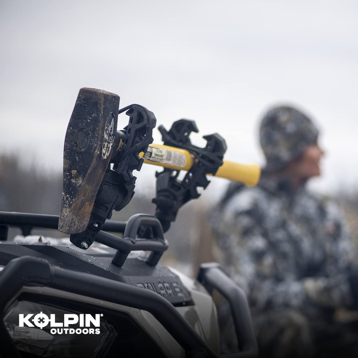 Kolpin Rhino Grip XLR retaining straps close view showing reinforced shoulders for secure hold